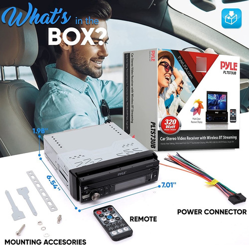 Radio De Video Estéreo Para Automóvil Pyle Plts73ub
