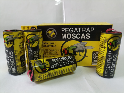 Pegatrap Moscas Trampa Pegamentosa  Caja 4 Rollos