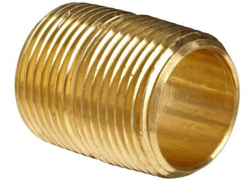 Niple De Latón Para Tubería, 3/4  Npt, 1-3/8 