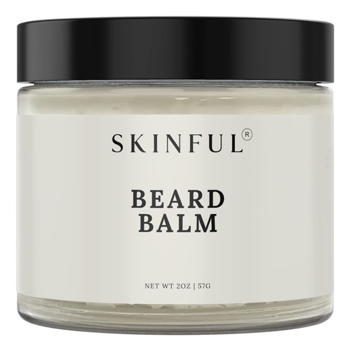 Skinful Balsamo Para Barba Totalmente Natural Para Hombres,