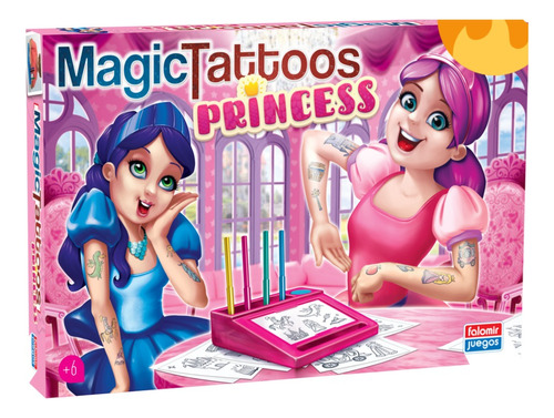 Juego Didáctico Tatuajes Princesas Juego De Mesa 