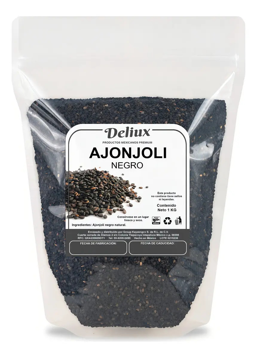 Ajonjolí Negro 1 Kg Premium Alto En Calcio Y Antioxidantes