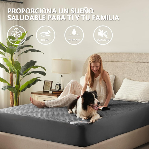 Funda De Colchón Impermeable Protector De Colchón Individual