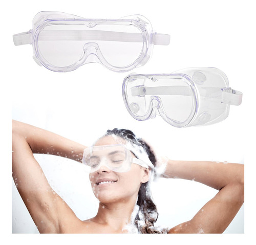 Escudo Ocular Transparente De Lasuroa 2 Pcs Para Duchar, Y