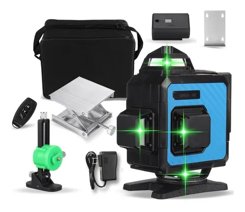 comprar 8\u002F12\u002F16 Líneas 4d Luz Verde Giratoria De 360 ° Láser Nivel A