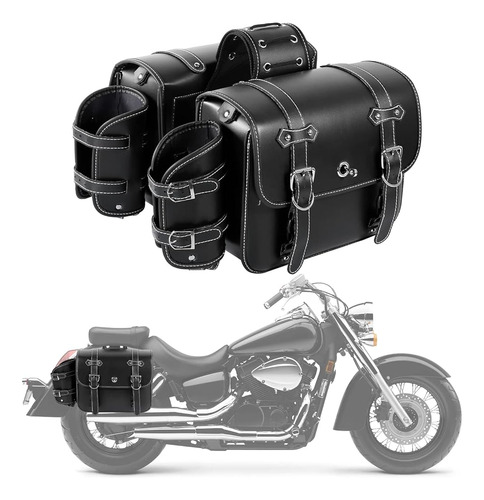 ~? Innoglow Motorcycle Saddlebags Side Saddle Bags Con Porta