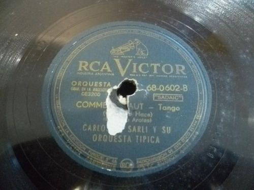 Pasta Carlos Di Sarli Orq Tipica Rca Victor C71