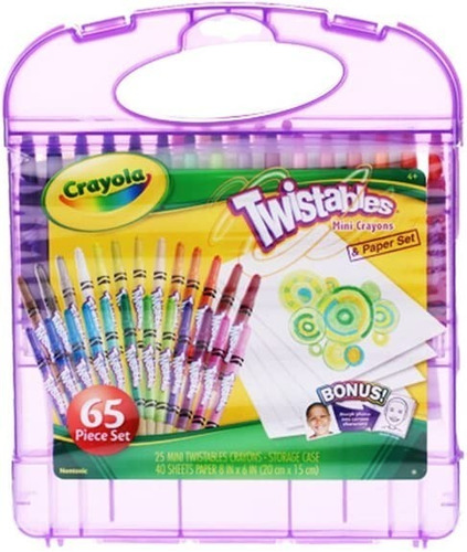 Set Crayola De Creyones Y Hojas. Twistable Mini Crayons