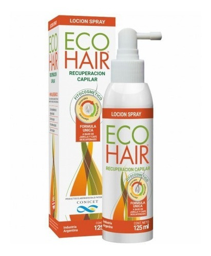 Locion Spray Eco Hair Anticaida Recupecacion Capilar 125 Ml