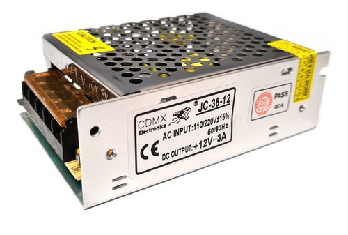 Fuente Conmutada 12v 3a Cdmx Electrónica