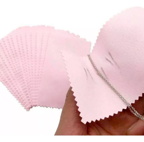 100 Pçs Flanelas Pano Mágico Limpa Prata Ouro Joias (8x8cm)