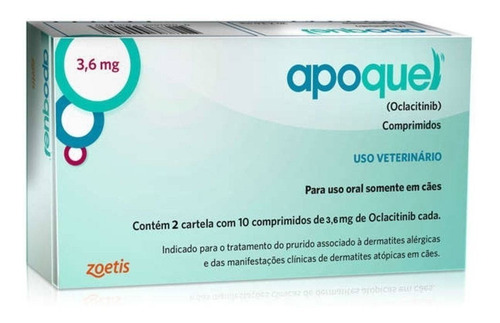 Imagem 1 de 8 de Apoquel Dermatológico Anti Coceira Cães 3,6 Mg