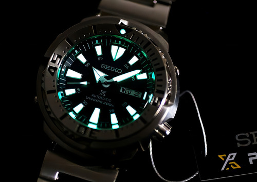 Seiko Srp637k1 Prospex Baby Tuna Cor da correia Prateado Cor do bisel Prateado Cor do fundo Preto