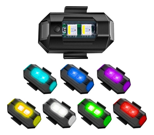  Luces Led Bicicleta Moto Auto Recargable Usb Rgb