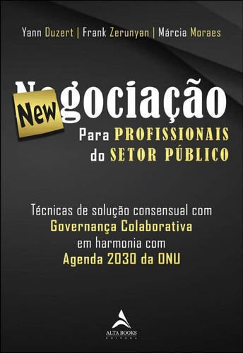 Livro Newgociação Para Profissionais Do Setor Público