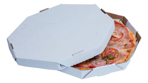 Kit 3 Pacotes De Caixa De Pizza Oitavada Basic No35 - 75 Un.