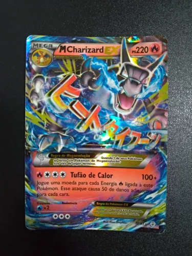 Cartas Pokémon Charizard Ex e Mega Charizard, Brinquedo Pokemon Usado  39700933