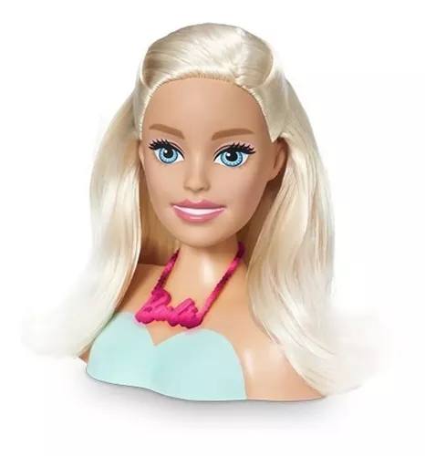 Kit Infantil Brinquedo Menina Busto Barbie Com Maquiagem