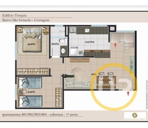 Imagem 8 de 15 de Cobertura - São Gotardo - Contagem - R$ 280.000,00 - 4167