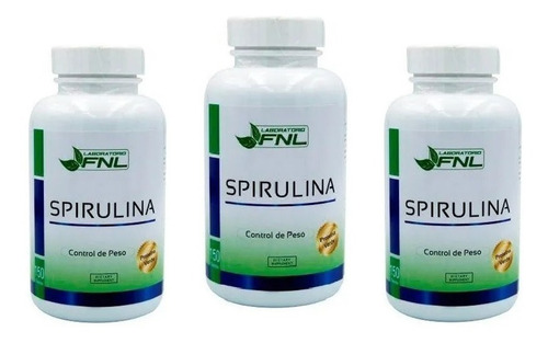 Spirulina Maxima 400 Mg, 3 Frascos De 150 Cap C/u