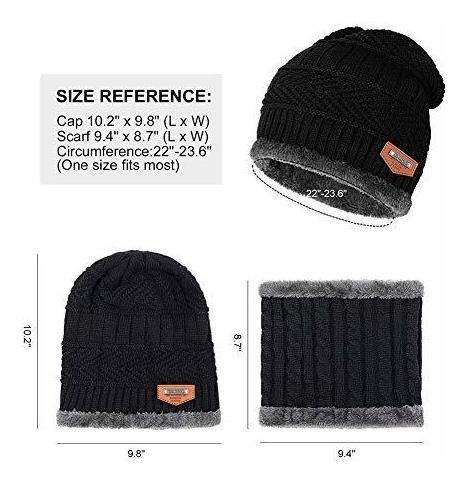 Cálido Conjunto De Gorro Y Bufanda De Invierno Con Estilo G