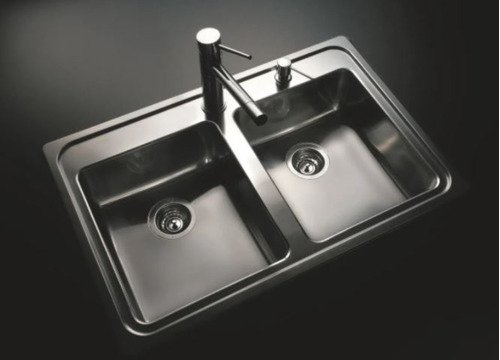 Imagen 5 de 10 de Bacha Quadra Pileta Q084a Acero 304 Pulida Inox
