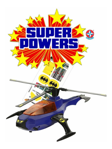 Adesivos Batcóptero - Coleção Super Powers Estrela (Usado)