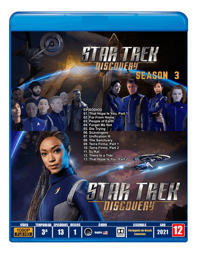 Blu-ray Série Star Trek Discovery - 3a Temporada - Legendado