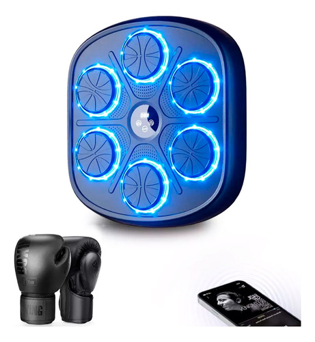 Maquina Boxeo Inteligente Usb Guantes Bluetooth Entrenamient