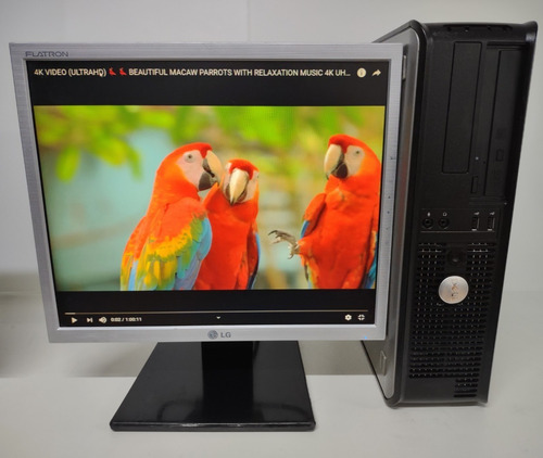 Imagem 2 de 4 de Dell/lenovo Cpu Core 2 Duo+ Monitor De 15+teclado E Mouse