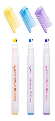 Marca Texto 2x1 Lettering Com 3 Unidades Jocar Office