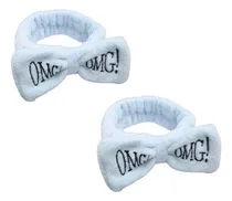Comprar Kit X 2 Vinchas Tela Moño Orejitas Apto Maquillaje Skincare 