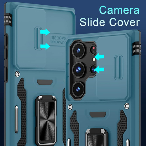 Capa Deerland Para Galaxy S23 Ultra 5g, Azul Celeste