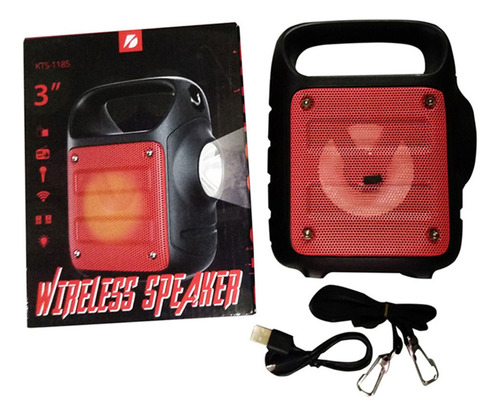 Parlante Portátil Bluetooth Para Camping Con Linterna