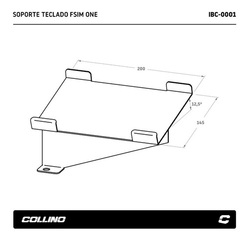 Imagen 4 de 5 de Soporte Teclado Simulador Fsim One Logitech Collino C