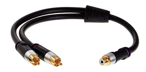 Cable Adaptador En Y De Audio | 1 Rca Hembra A 2 Rca Macho