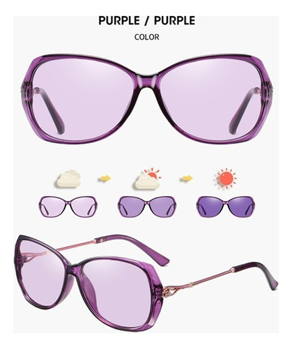 Gafas De Sol Fotocromáticas De Diseño De Moda Para Mujer