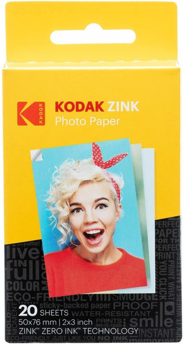 Papel Fotográfico Kodak Zink 2x3 Pulgadas Cámara Printomatic