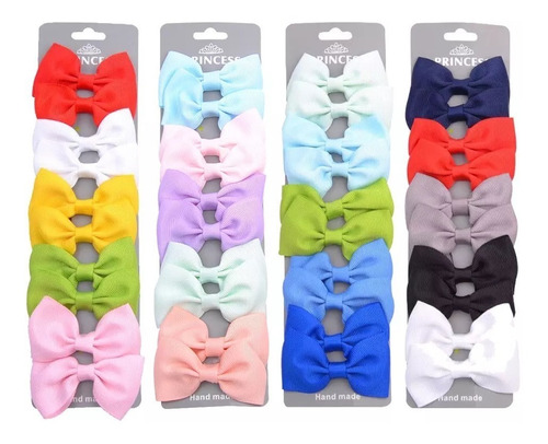 10 Moños Broche Clip Para Bebés Niñas 1038