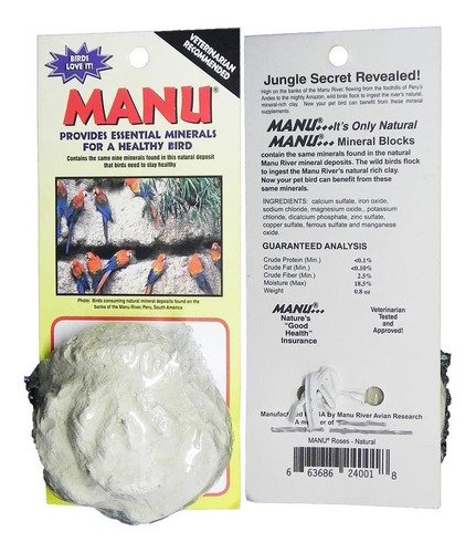 Avian Specialties Manu Mineral Block Small