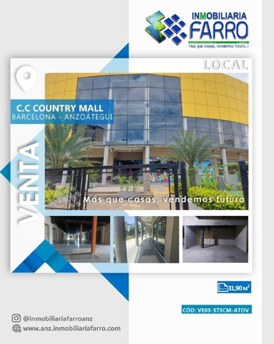 Imagen 1 de 5 de En Venta Local Comercial Ubicado En El Centro Comercial Country Mall Ve03-573cm-atov