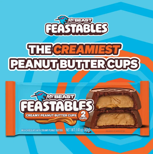 Feastables Mr Beast Peanut Butter Cups 40g