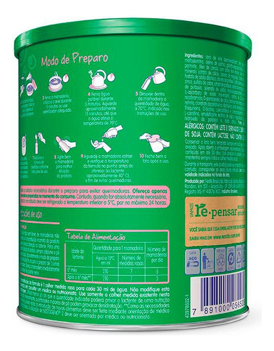 Nestogeno 2 6 A 12 Meses Fórmula Infantl 400g