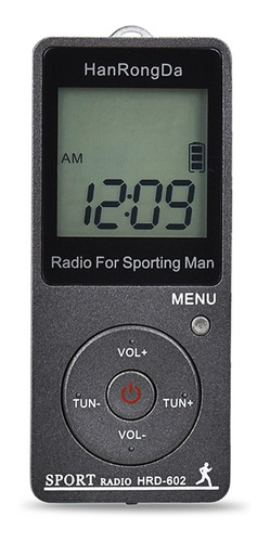 Hrd-602 Receptor De Radio Portátil Pantalla Lcd De Radio Fm/