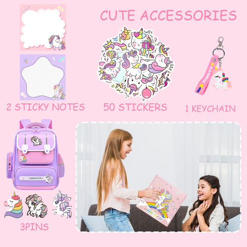 Set De Material Escolar Con Diseño De Unicornio De Tsilrmsaf