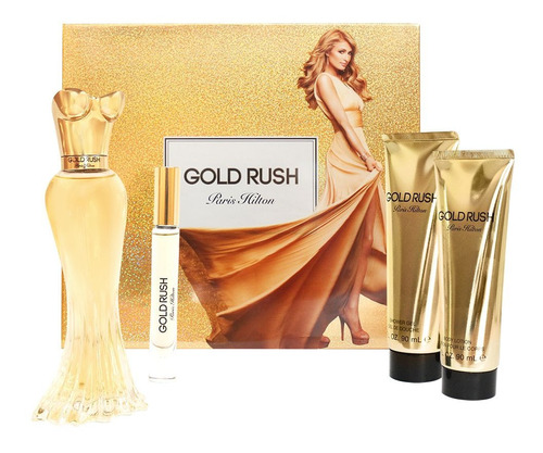 Estuche Gold Rush Dama 4 Piezas Paris Hilton