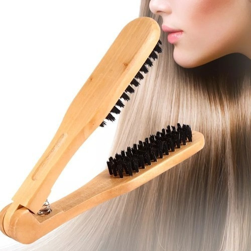 Cepillos Para Planchar Cabello De Madera