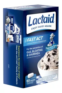 Lactaid Fast Act (60 Pastillas Para Intolerancia A Lactosa)