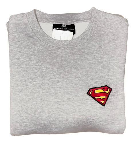 Imagen 2 de 2 de Sudadera Superman Logo Parche Dc Comics Superheroes