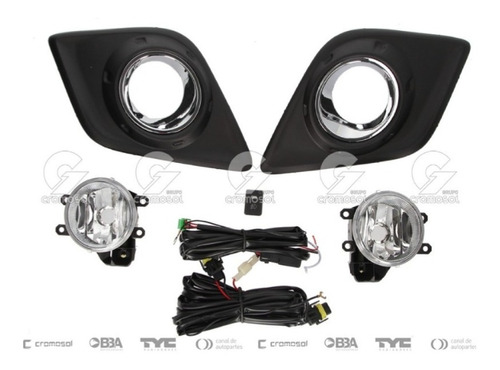 Faros Auxiliares Toyota Hilux 16/19 Kit Completo Tyc